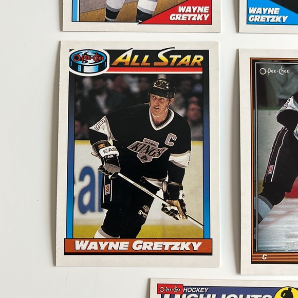 8 CARD LOT WAYNE GRETZKY 1991 O-Pee-Chee Los Angeles Kings Vintage HOF Great One - Picture 5 of 10